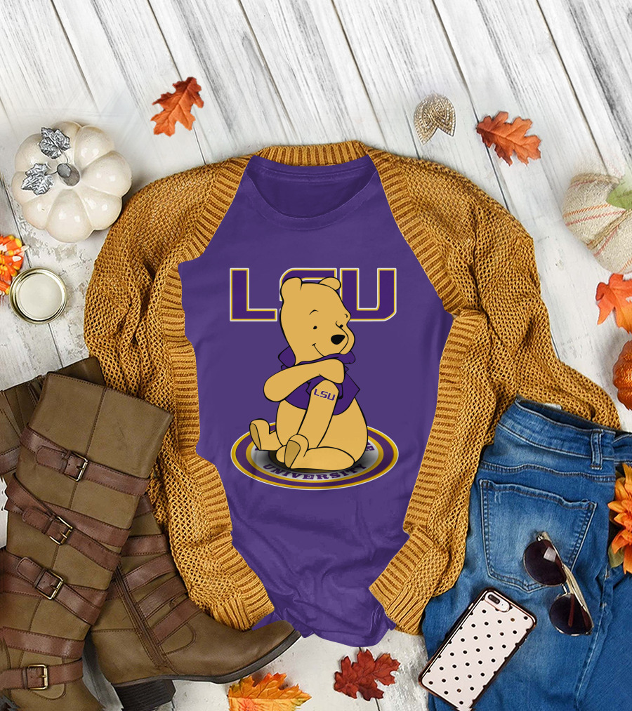 LSU Tigers Winnie the Pooh University Mascot T-Shirt