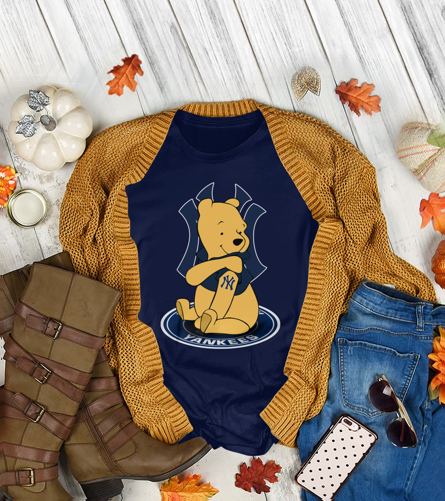 New York Yankees Winnie the Pooh Yankees Logo T-Shirt