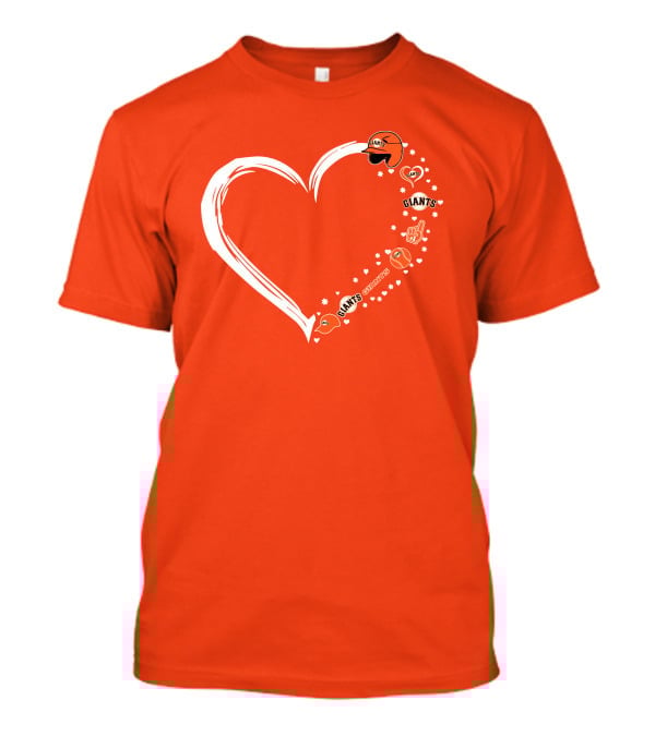 San Francisco Giants Heart Love Stars Giants Baseball Fan Giants Hat T-Shirt