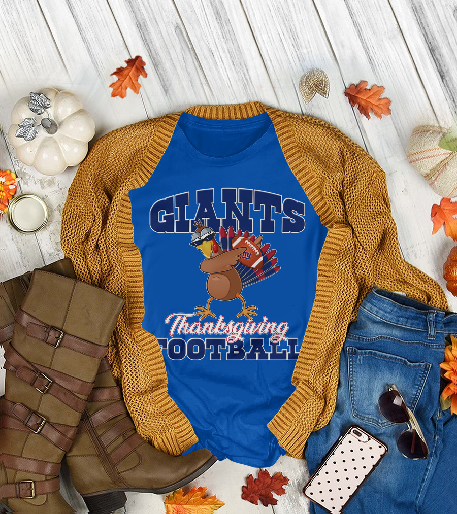 Giants Thanksgiving Football Turkey T-Shirt