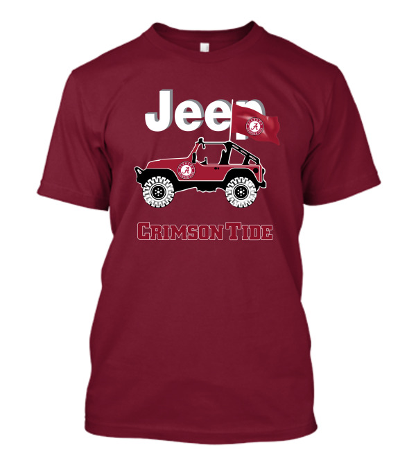 Jeep Alabama Crimson Tide Flag T-Shirt