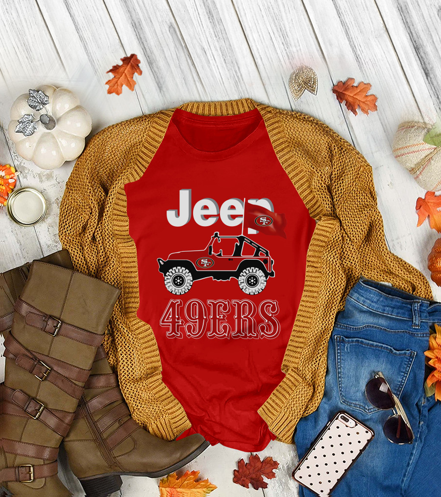 Jeep 49ers SF Flag T-Shirt
