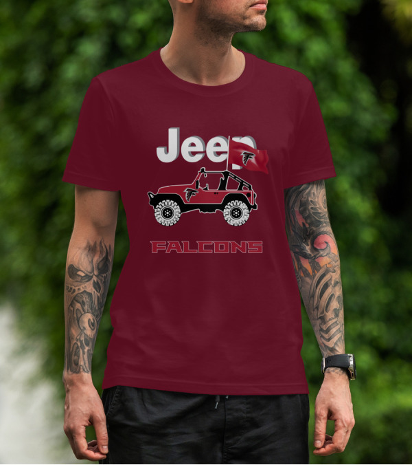 Jeep Falcons Truck Atlanta Falcons Are Coming T-Shirt