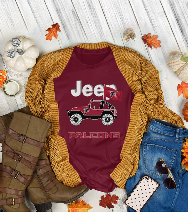 Jeep Falcons Truck Atlanta Falcons Are Coming T-Shirt