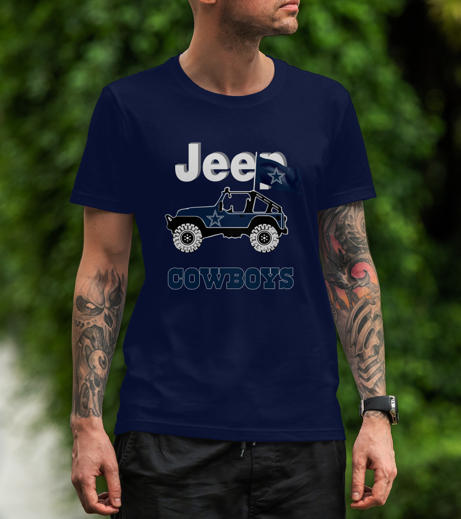 Dallas Cowboys Jeep Star Logo Flag T-Shirt