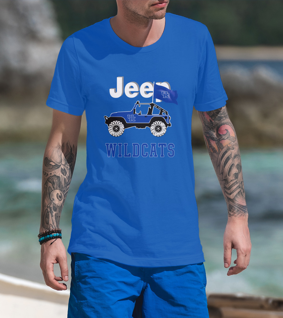 Jeep Kentucky Wildcats Flag Edition T-Shirt