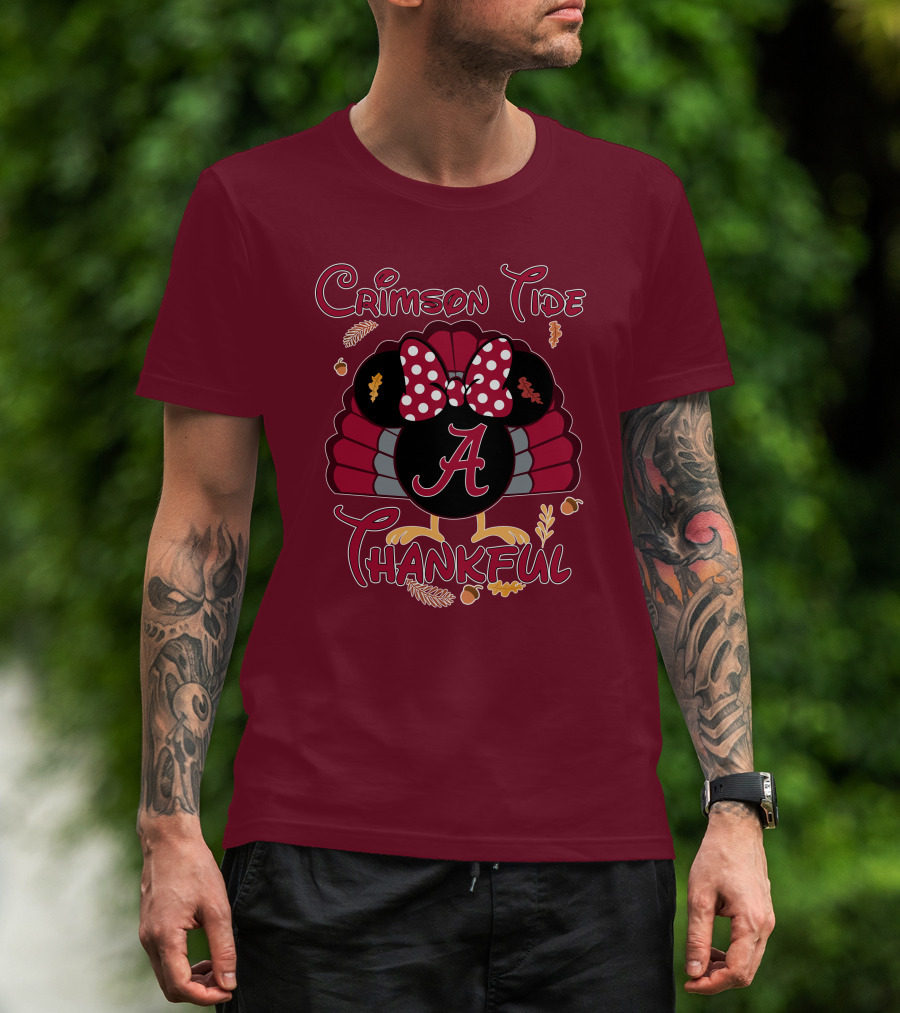 Crimson Tide Thankful Turkey Minnie A T-Shirt