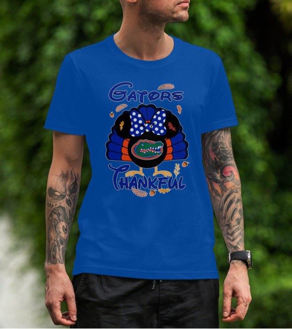 Gators Thankful Minnie Thanksgiving T-Shirt