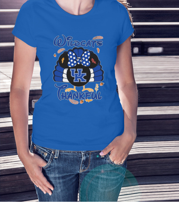 Wildcats Thankful UK Minnie Thanksgiving T-Shirt