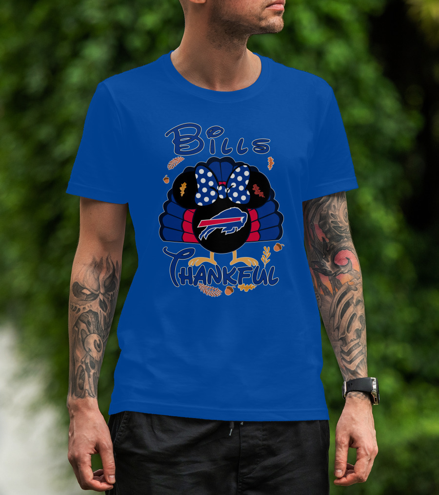 Bills Thankful Buffalo Bills Minnie Thanksgiving T-Shirt