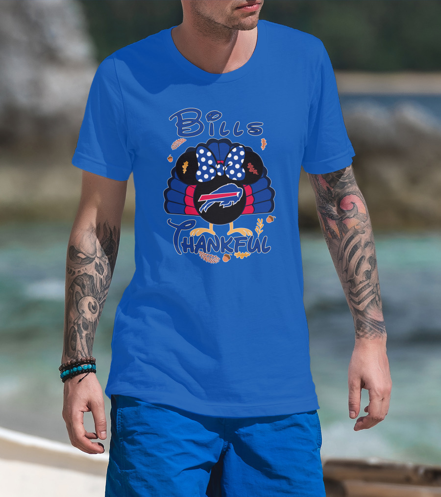 Bills Thankful Buffalo Bills Minnie Thanksgiving T-Shirt