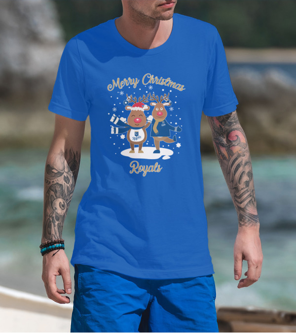 Merry Christmas Kansas City Royals Reindeer T-Shirt