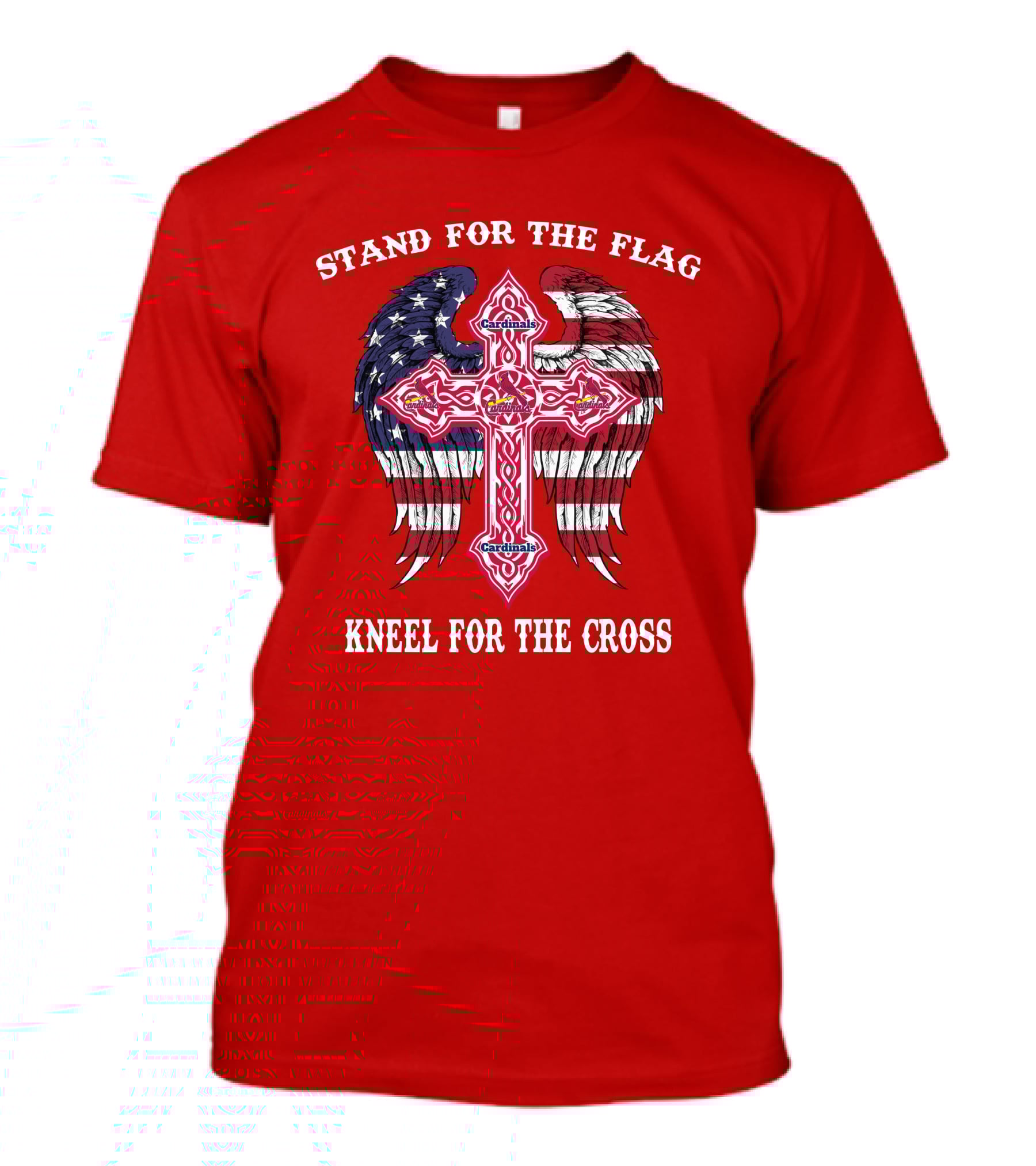 Stand For The Flag Kneel For The Cross St. Louis Cardinals T-Shirt