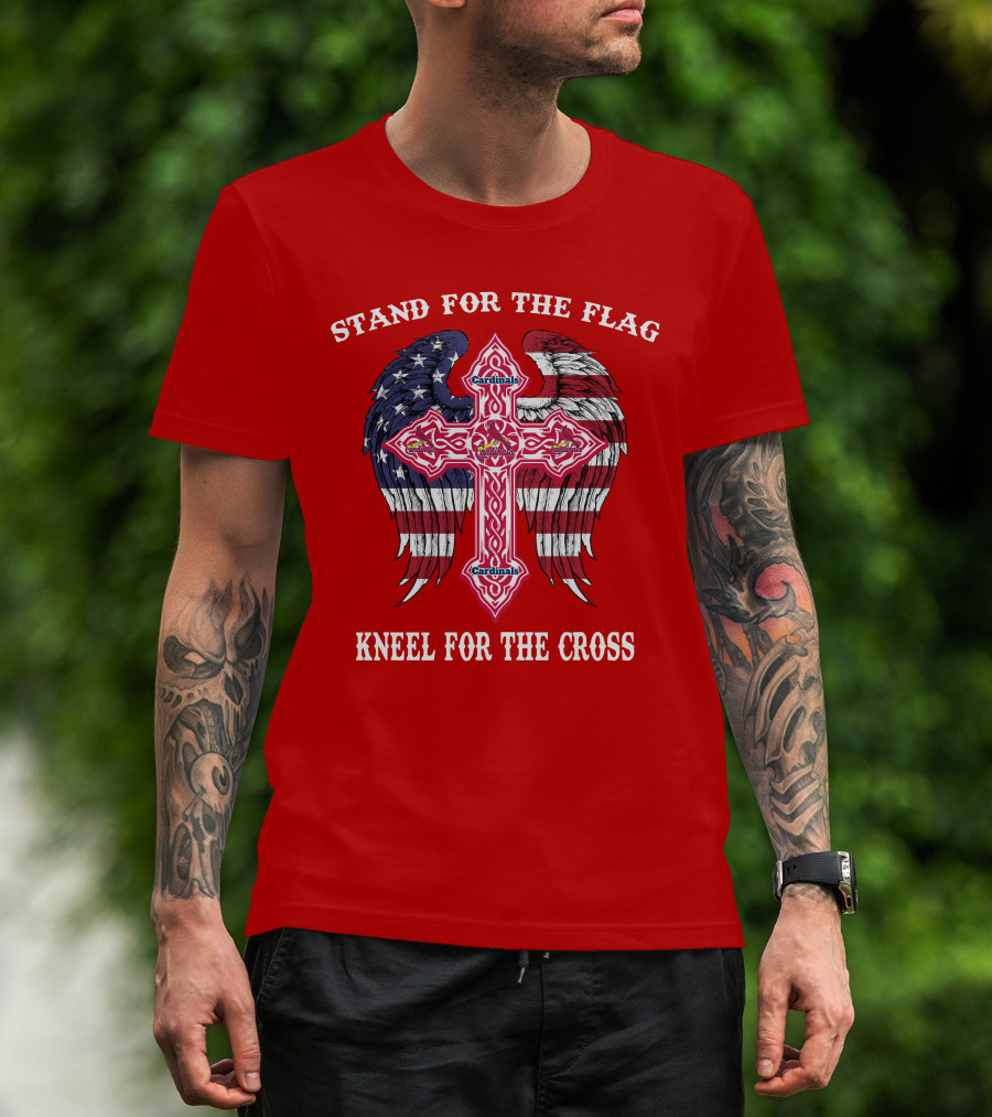Stand For The Flag Kneel For The Cross St. Louis Cardinals T-Shirt
