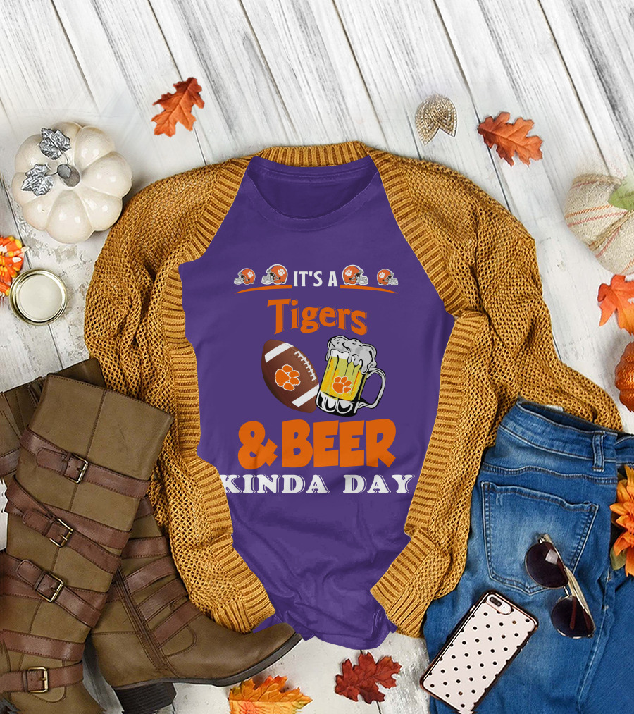 It's a Clemson Tigers Football and Beer Kinda Day T-Shirt