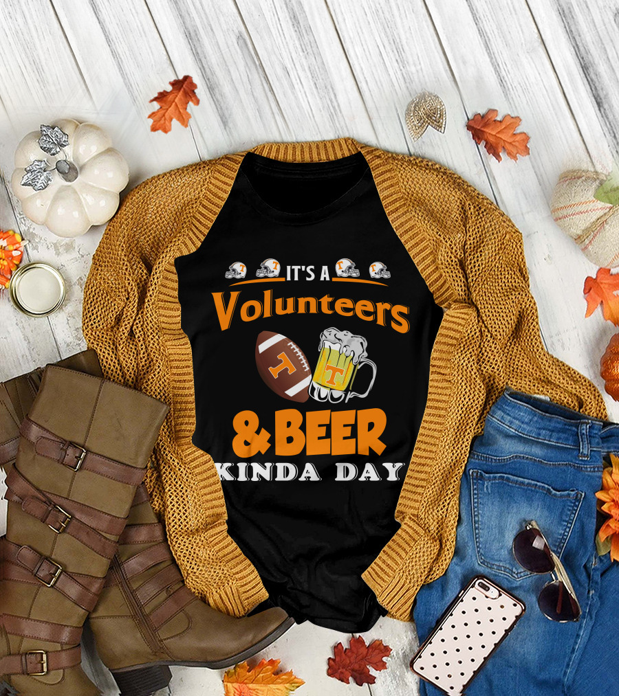 Tennessee Volunteers Football and Beer Day Celebrations T-Shirt