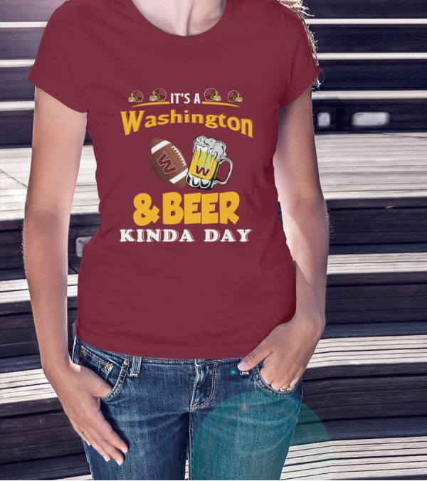Washington Football And Beer Celebration Day T-Shirt