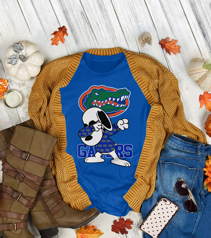 Florida Gators Snoopy Dabbing Alligator T-Shirt