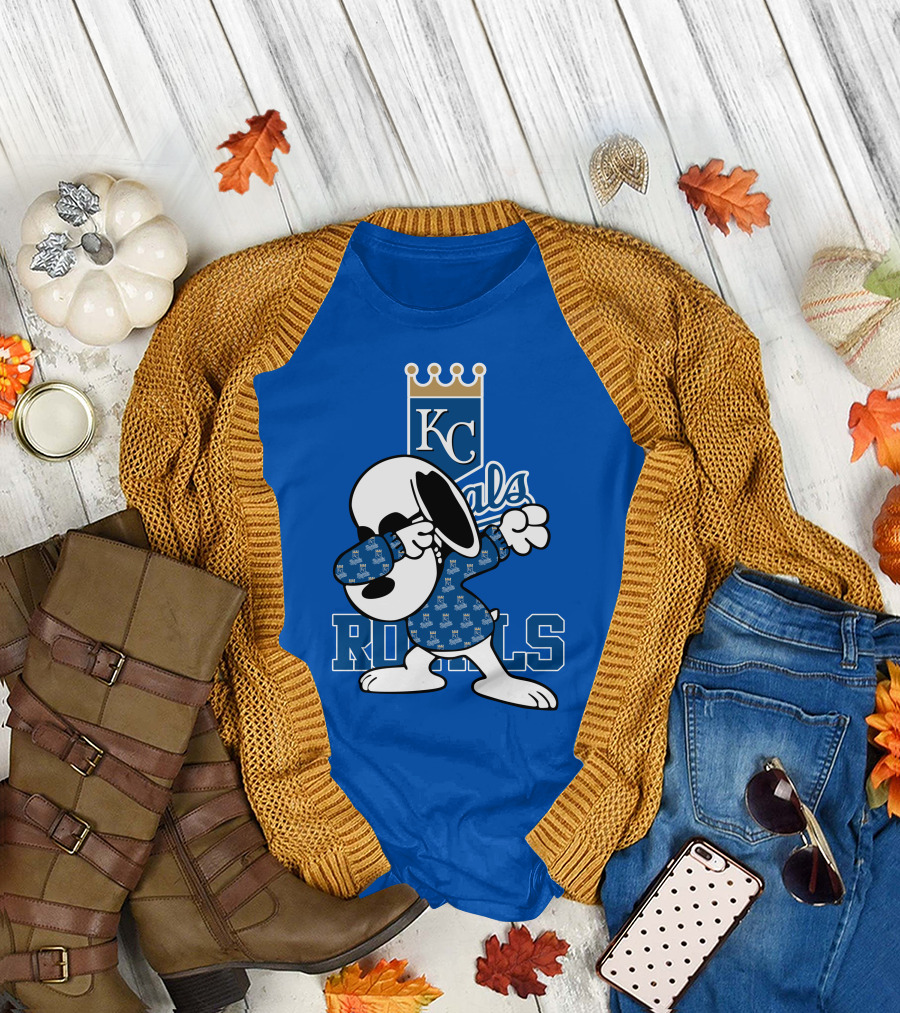KC Royals Snoopy Dabbing Royals T-Shirt