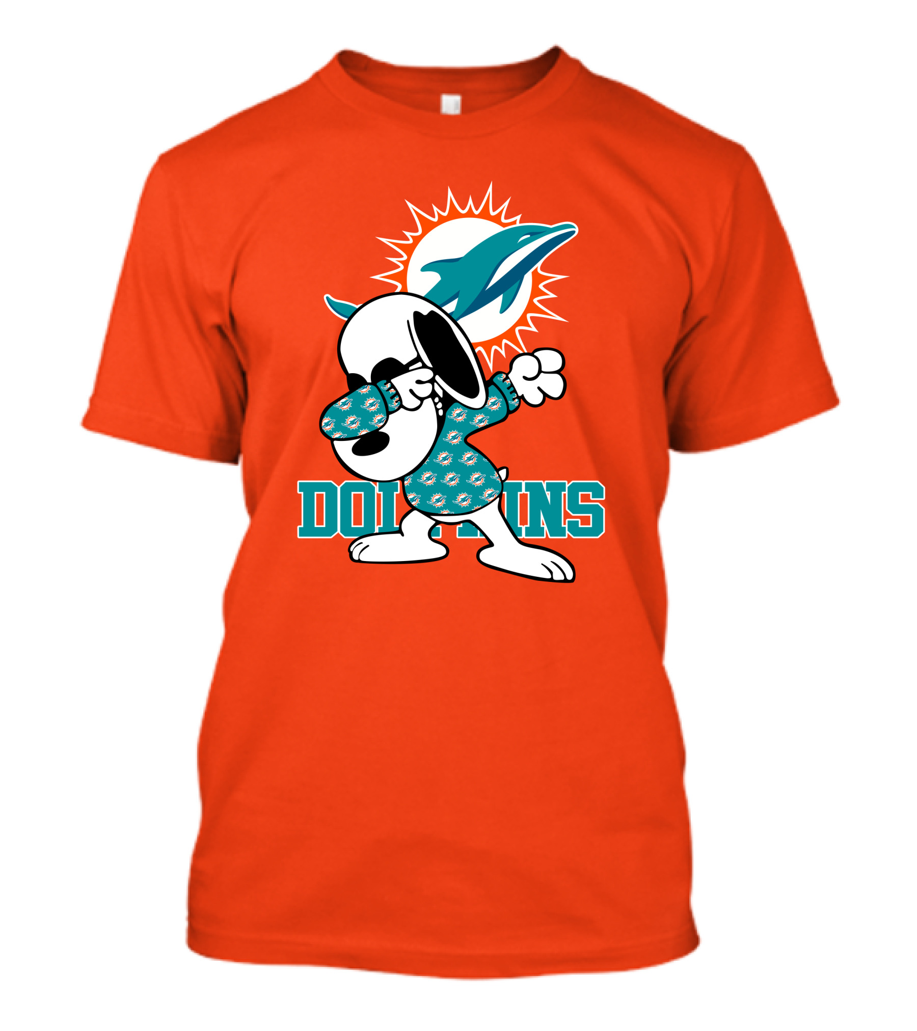 Miami Dolphins Snoopy Dabbing T-Shirt