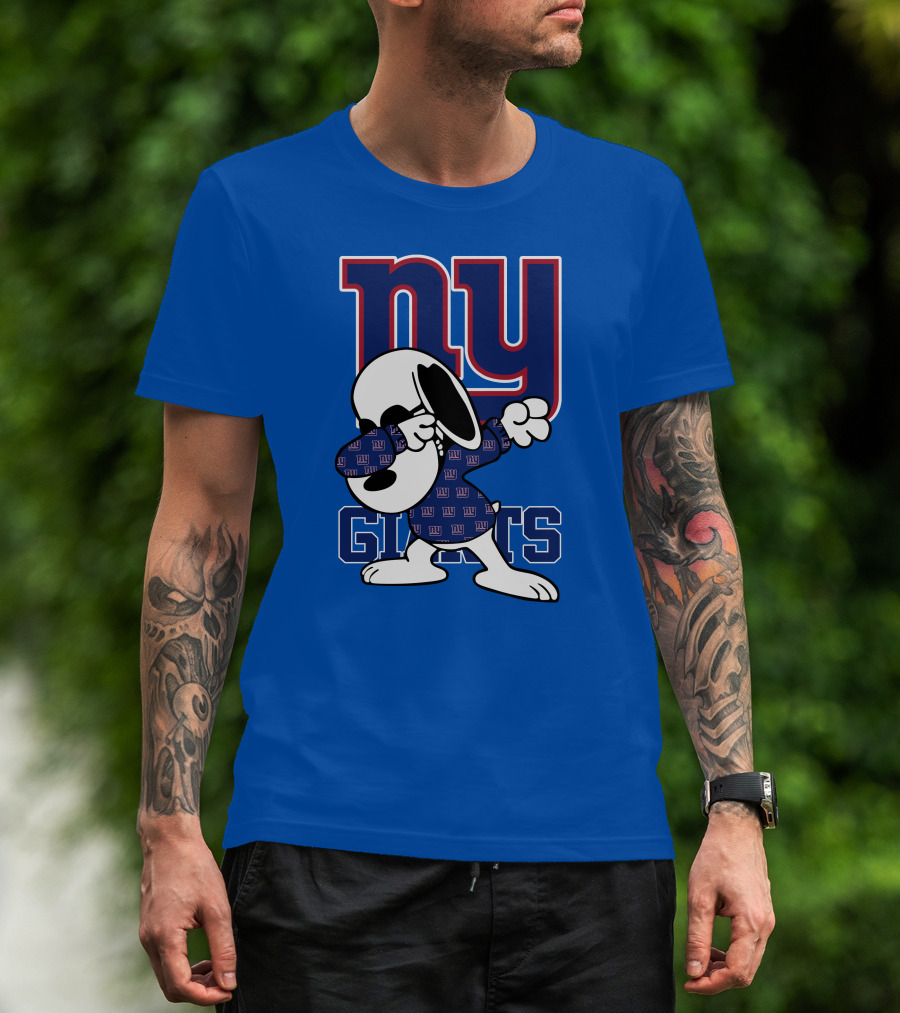 New York Giants Snoopy Dabbing Ny Giants T-Shirt
