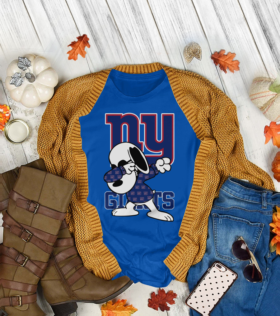 New York Giants Snoopy Dabbing ny Giants T-Shirt