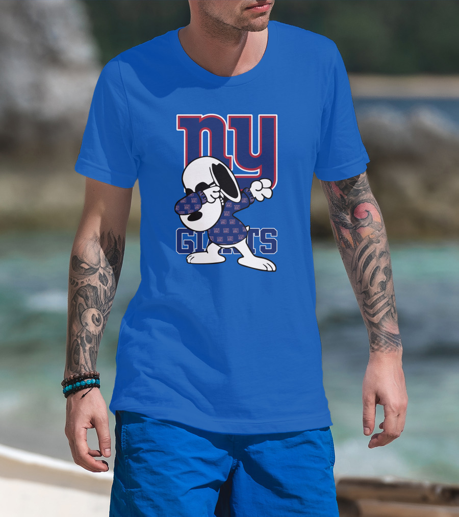 New York Giants Snoopy Dabbing Ny Giants T-Shirt