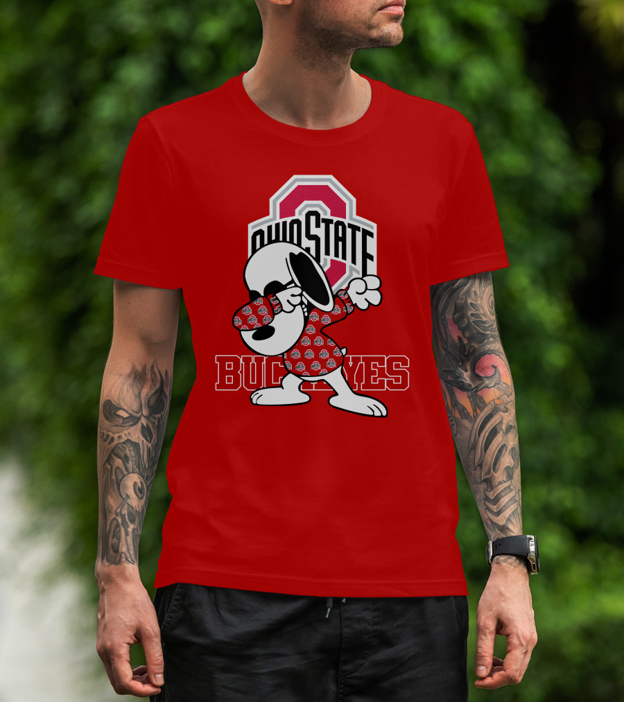 Ohio State Buckeyes Snoopy Dabbing T-Shirt