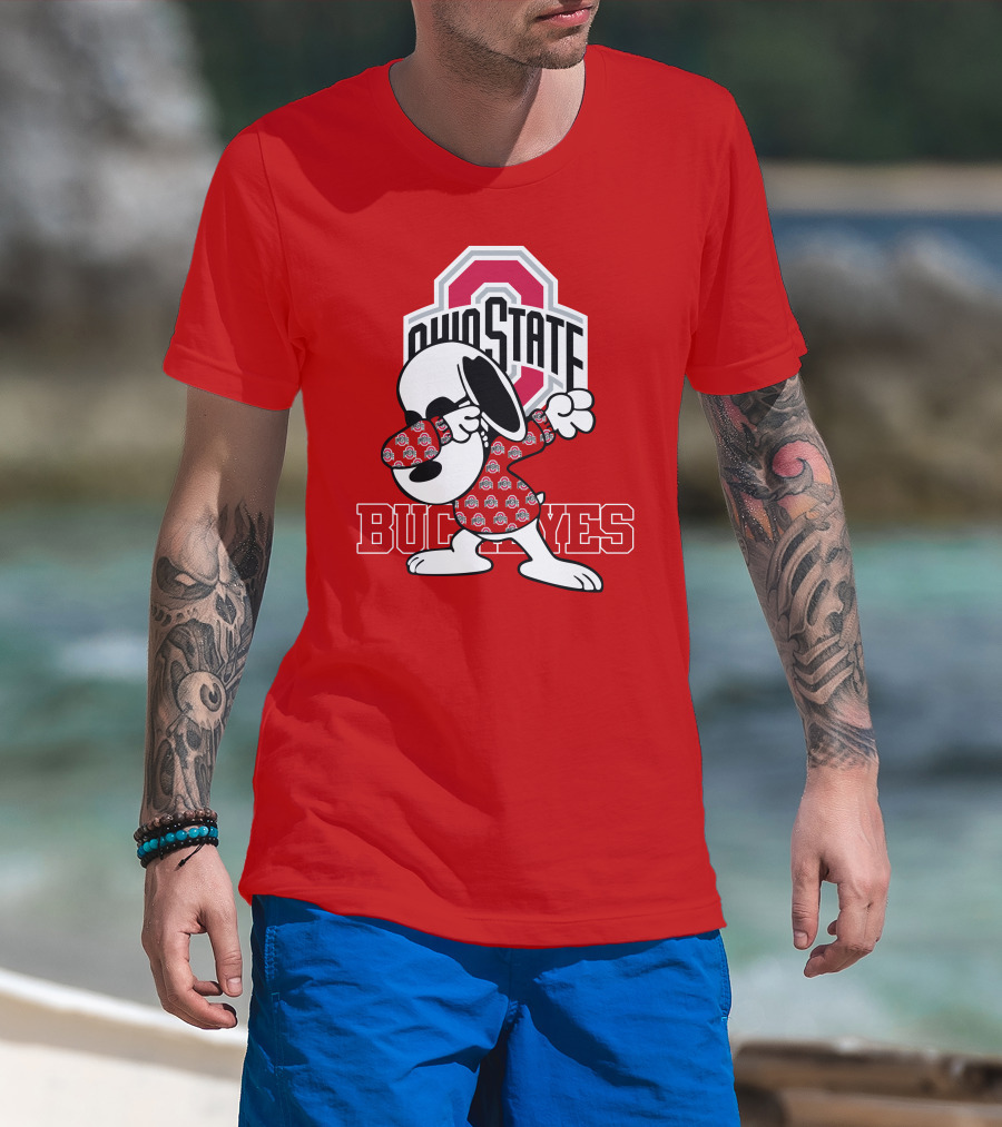 Ohio State Buckeyes Snoopy Dabbing T-Shirt