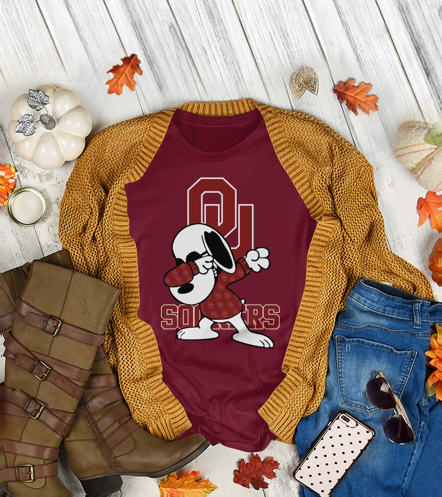 OU Sooners Snoopy Dabbing T-Shirt