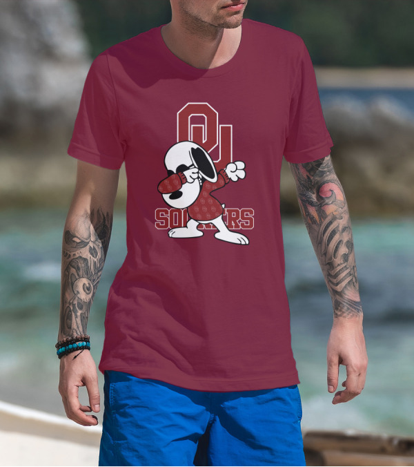 OU Sooners Snoopy Dabbing T-Shirt