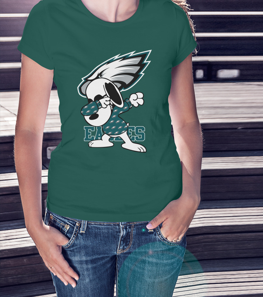 Philadelphia Eagles Snoopy Dabbing Mascot T-Shirt