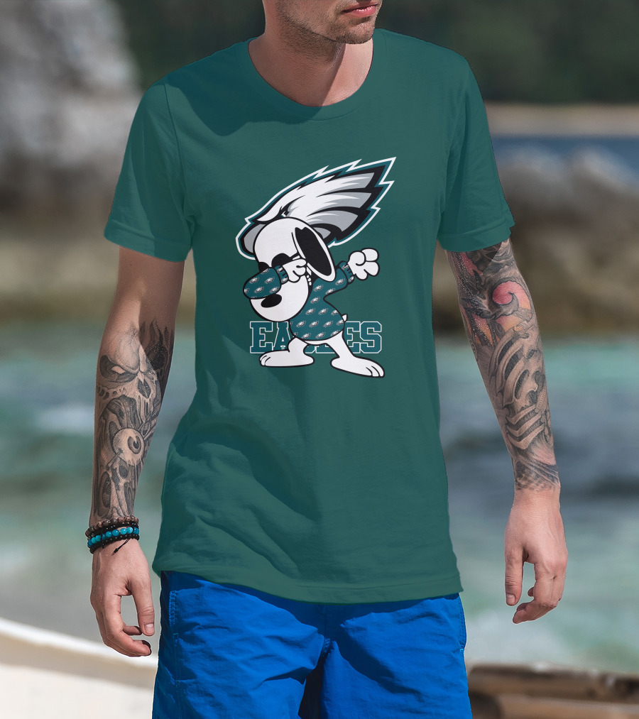 Philadelphia Eagles Snoopy Dabbing Mascot T-Shirt