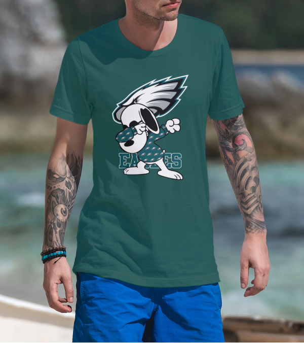 Philadelphia Eagles Snoopy Dabbing Mascot T-Shirt