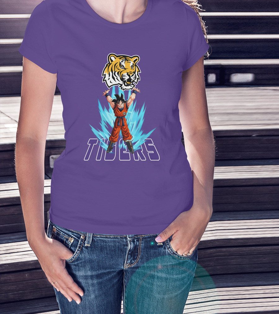 Lsu Tigers Super Saiyan Goku Power Up T-Shirt