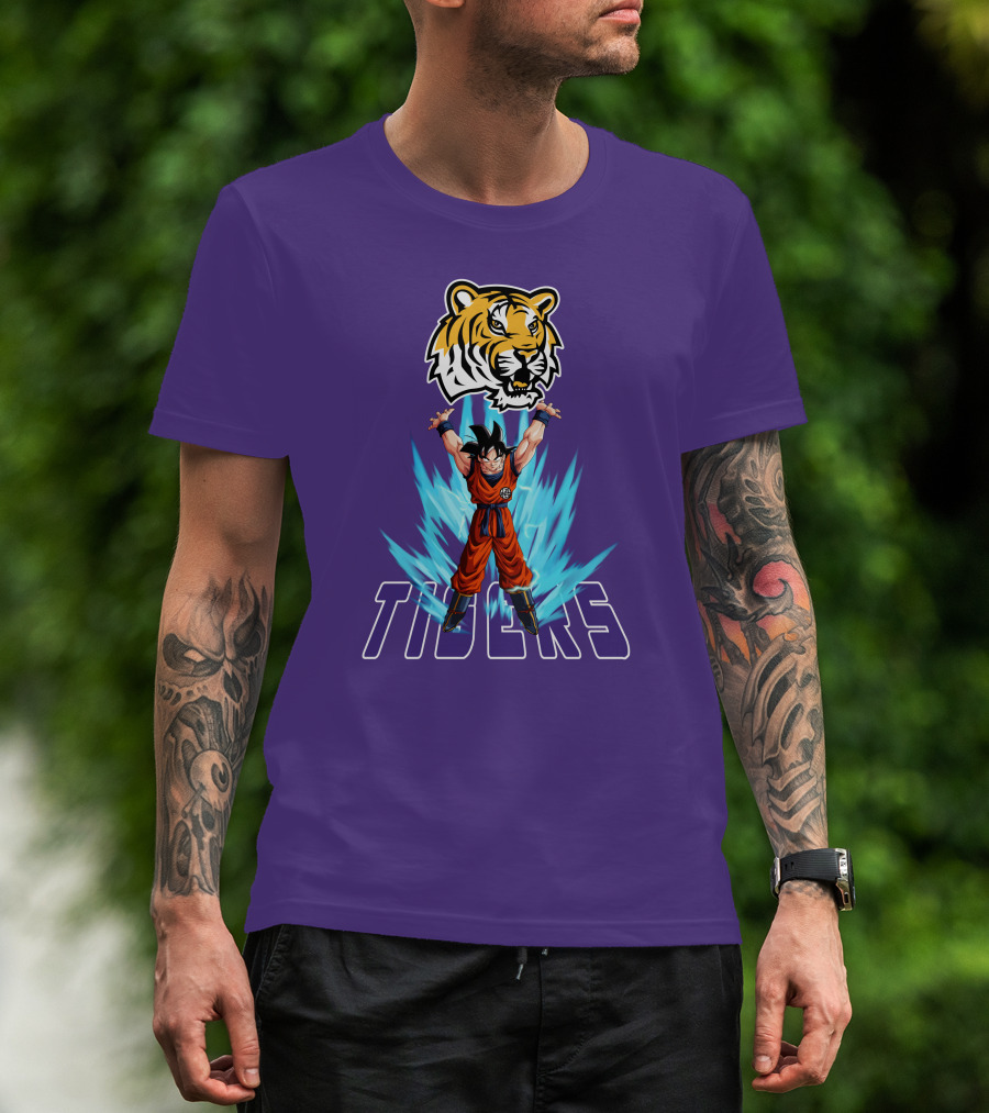 Lsu Tigers Super Saiyan Goku Power Up T-Shirt