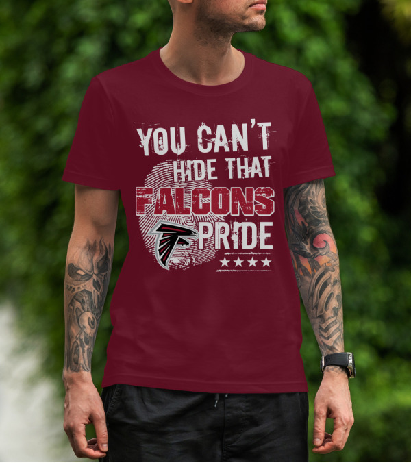 You Can't Hide That Falcons Pride With Atlanta Logo And Stars T-Shirt