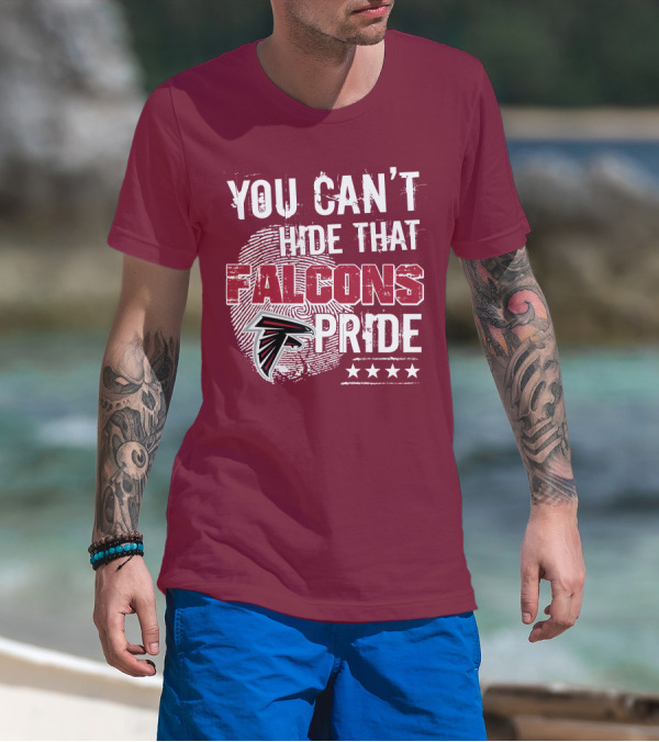 You Can't Hide That Falcons Pride With Atlanta Logo And Stars T-Shirt