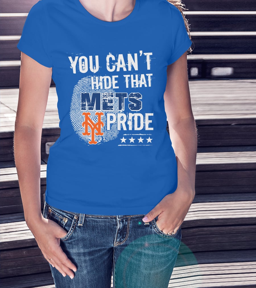 You Can't Hide That Mets Pride With New York Mets Logo And Stars T-Shirt