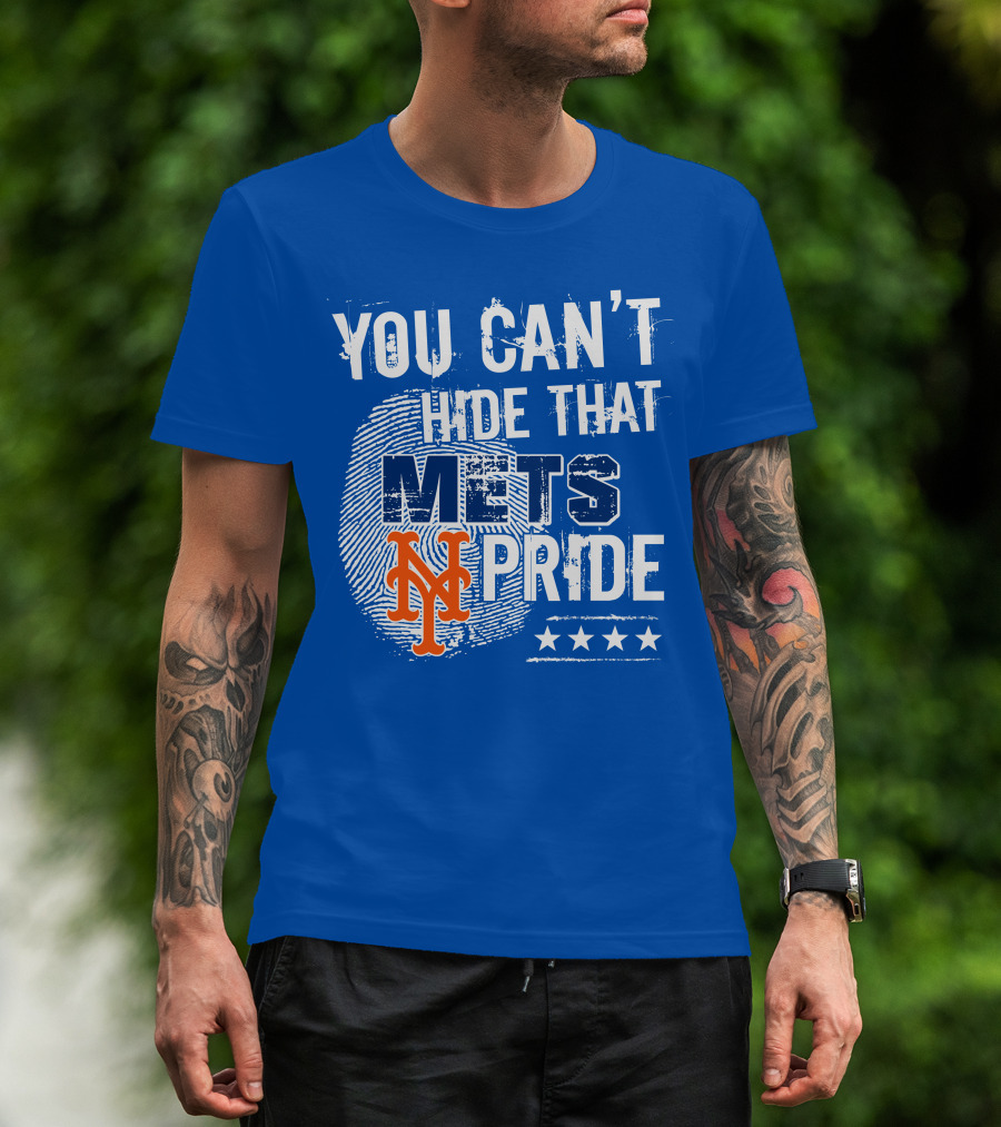 You Can't Hide That Mets Pride With New York Mets Logo And Stars T-Shirt