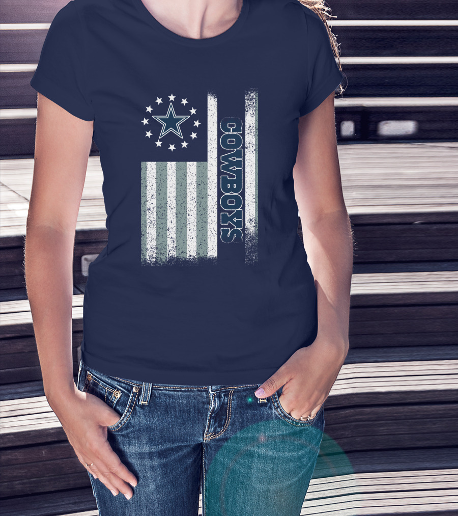 Dallas Cowboys American Flag Star Stripes T-Shirt