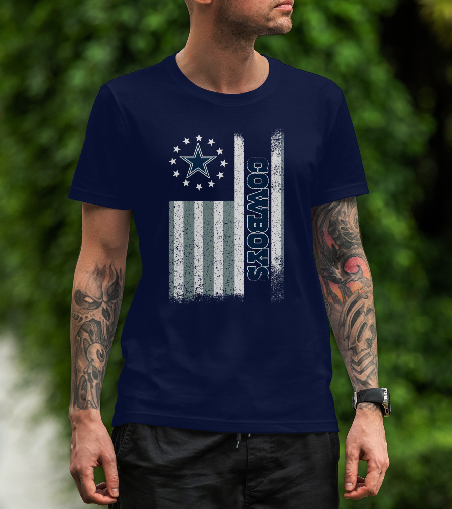 Dallas Cowboys American Flag Star Stripes T-Shirt