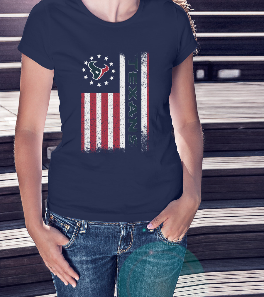 Houston Texans American Flag Texans T-Shirt