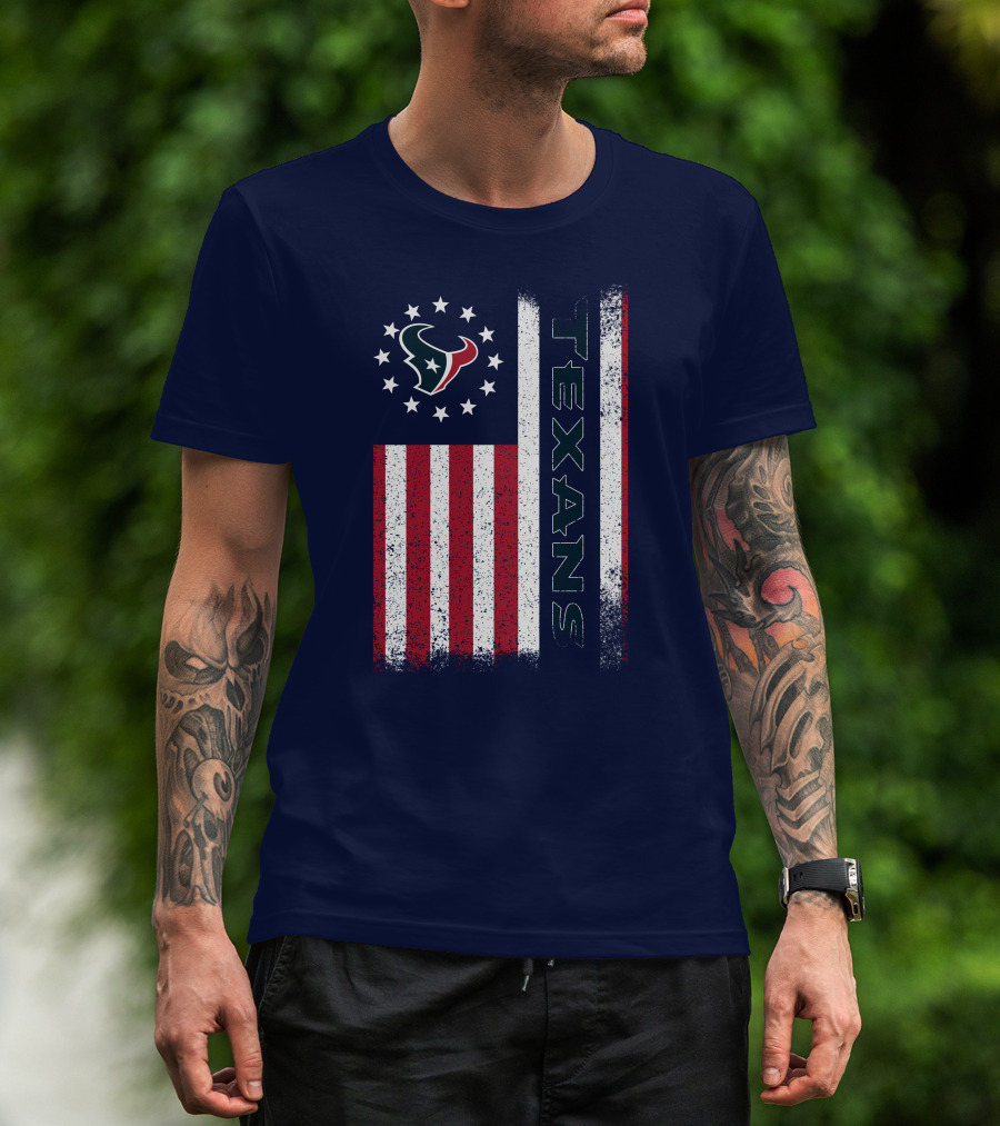 Houston Texans American Flag Texans T-Shirt