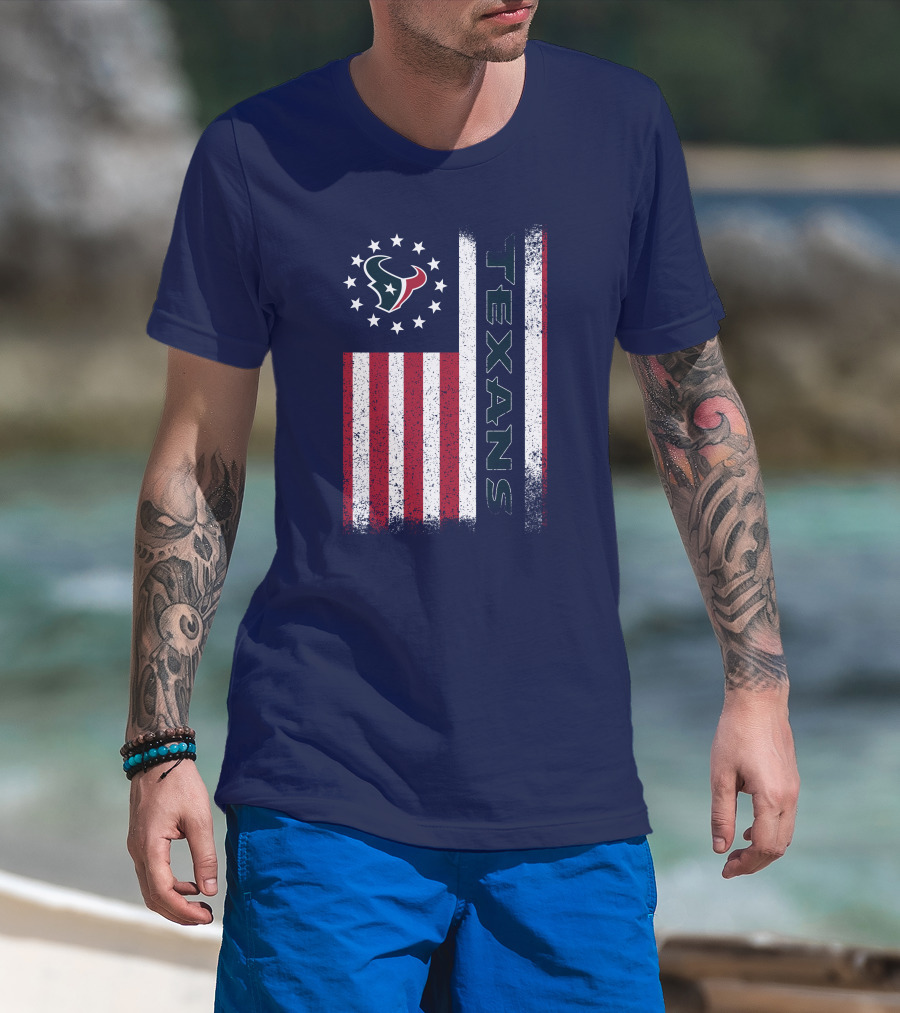 Houston Texans American Flag Texans T-Shirt