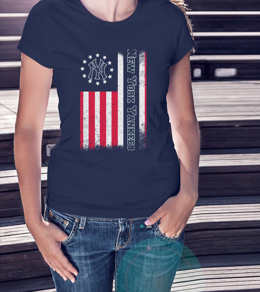 New York Yankees American Flag Stars And Stripes T-Shirt