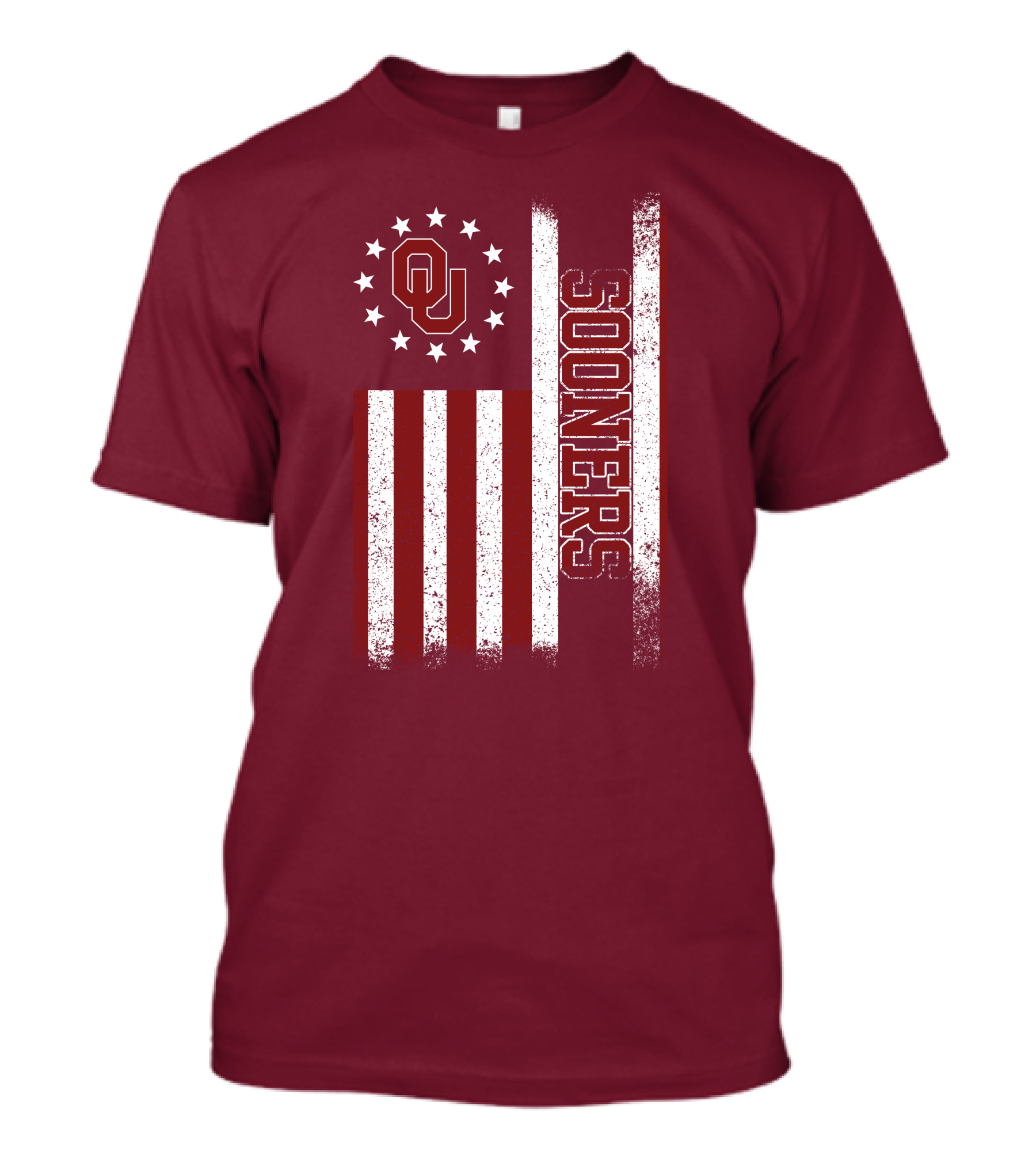 Oklahoma Sooners Ou Stars And Stripes Flag T-Shirt