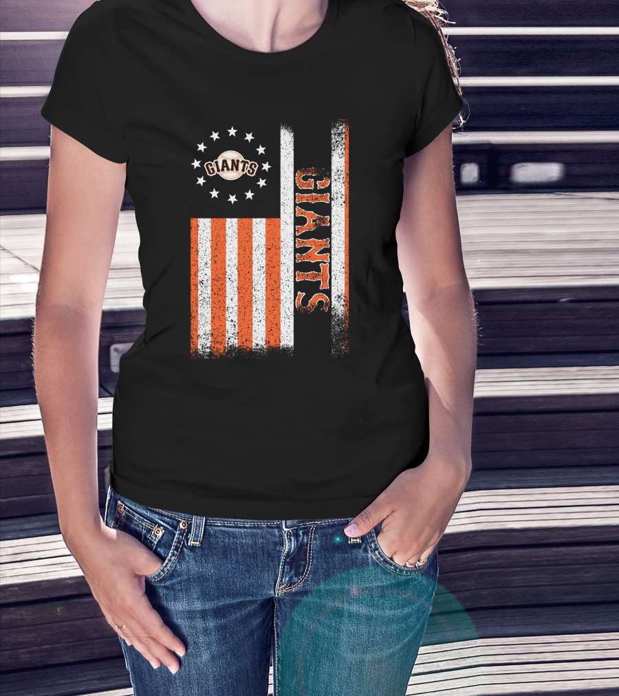 San Francisco Giants American Flag Themed Giants Stars And Stripes T-Shirt