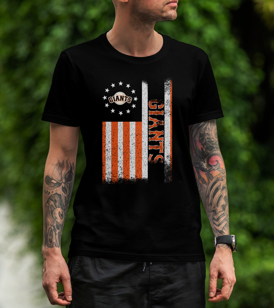 San Francisco Giants American Flag Themed Giants Stars And Stripes T-Shirt
