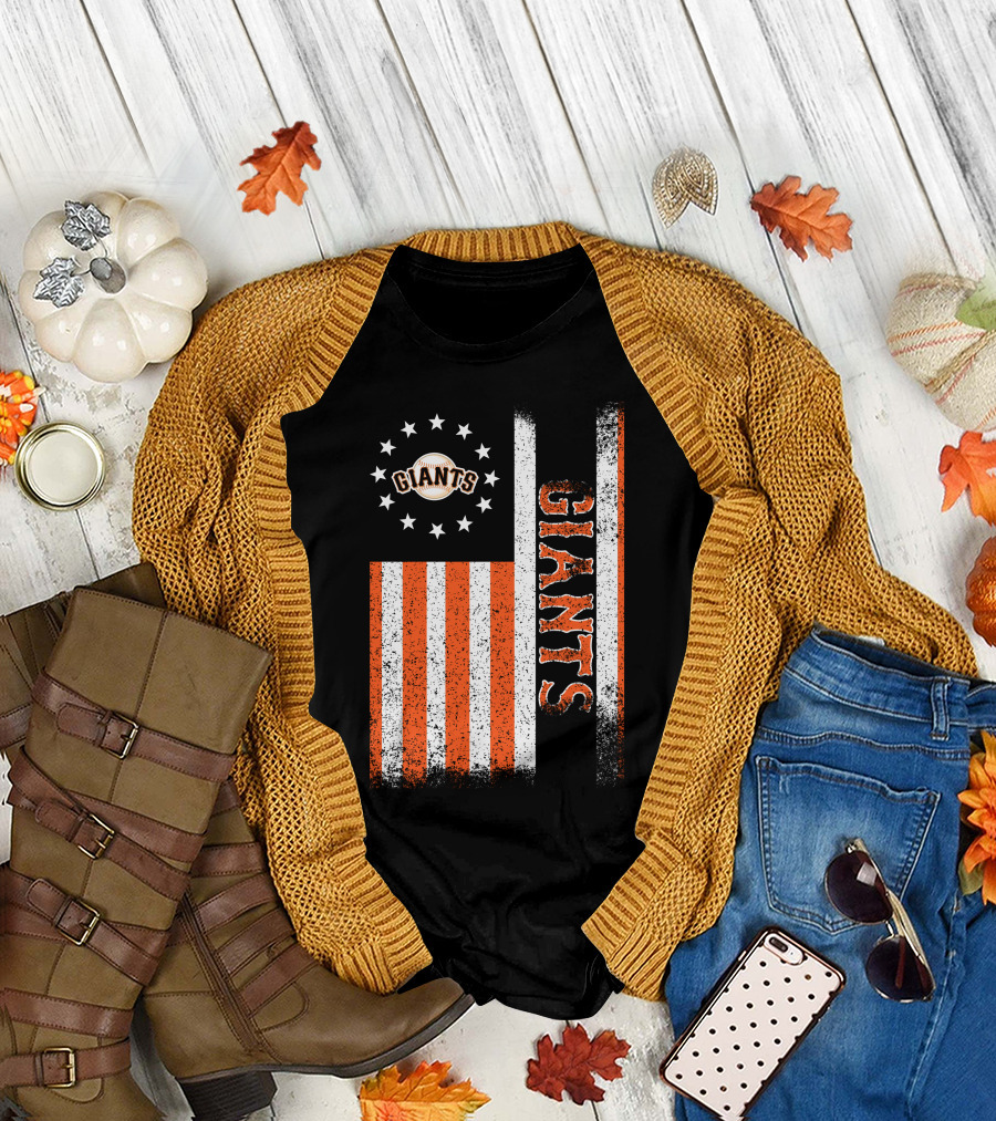 San Francisco Giants American Flag Themed Giants Stars And Stripes T-Shirt